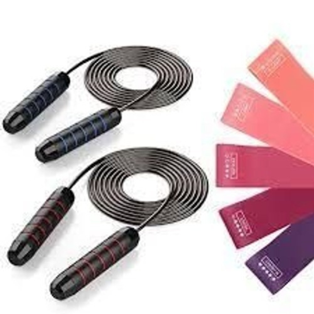 Jump Ropes & Exercise Bands Combo NIB